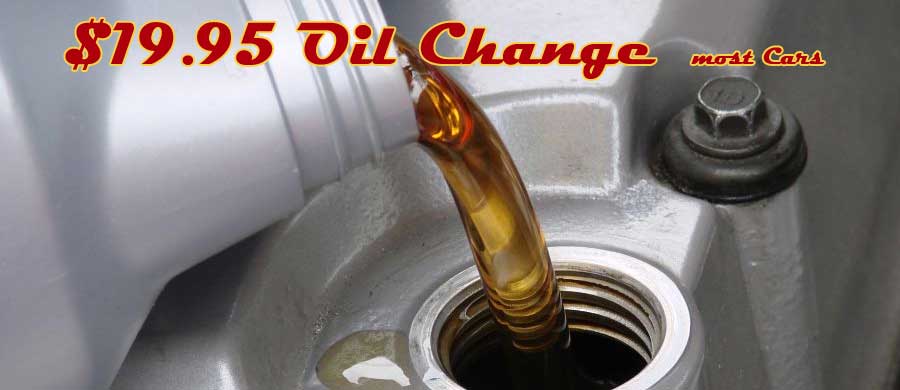 $14.95 Oil Change most cars